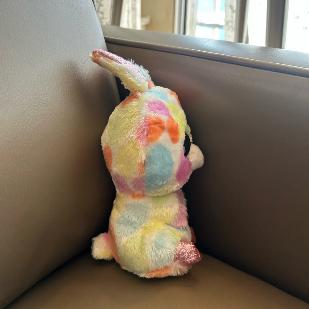 TY Beanie Boos - BLOOMY the Rainbow Bunny (Glitter Eyes)(6